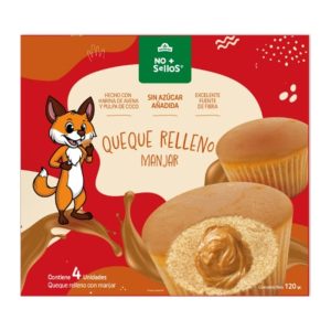 Queque Relleno Manjar (4 u)