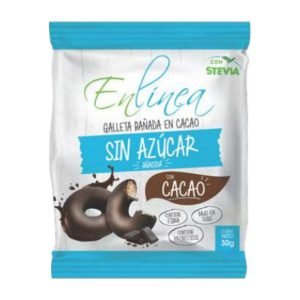 Galleta Individual Anillo Cubierta Cacao Enlínea · 30 g