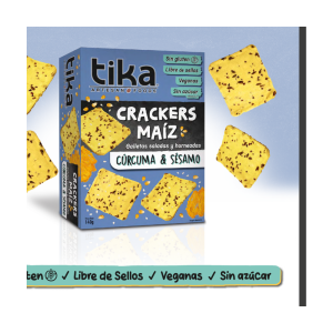 Crackers Maíz Cúrcuma & Sésamo